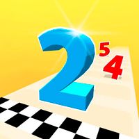 Numbers. Run & Merge Master 3D