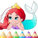 Mermaid Coloring Book Gradient