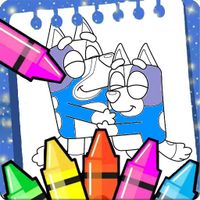 Bluey and Bingo Drawing Game