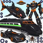 Shark Robot Car Transform Game