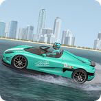 Water Car Stunt Race Car Games