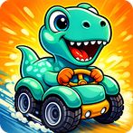 Dino racing Car games for kids