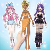 Magic Paper Dolls Dress Up DIY