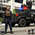 US Police Car Driving City 3D