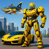 Shark Robot Transform Game 3D
