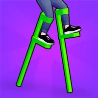 Stilts Run: Walk & Step Over