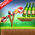 Knock Down Bottles: Slingshot