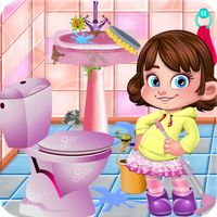 Doll House Bathroom Cleaning