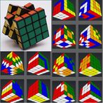 3DRubiksCube Pattern solver 4x
