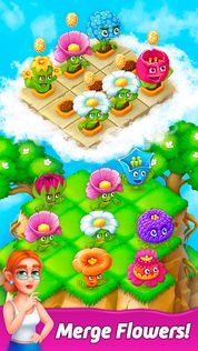 Blooming Flowers Merge Game - Screenshot 1